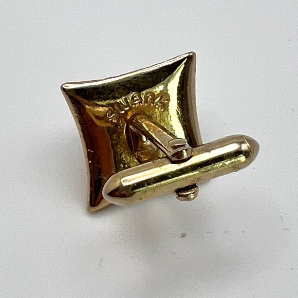 SWANK Men's Red Cut Glass Cuff Links & Tie Tack Set - Picture 5 of 6